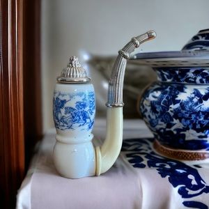 Vintage Avon Perfume Bottle, Tai Winds, Pipe Shape, Knights on Horses